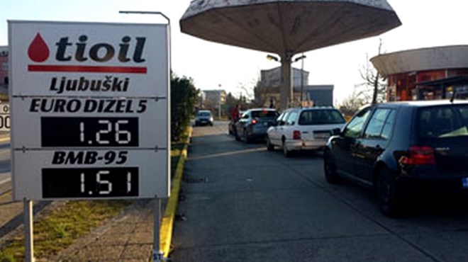 Dizel jutros u Ljubuškom pao na 1,26 KM