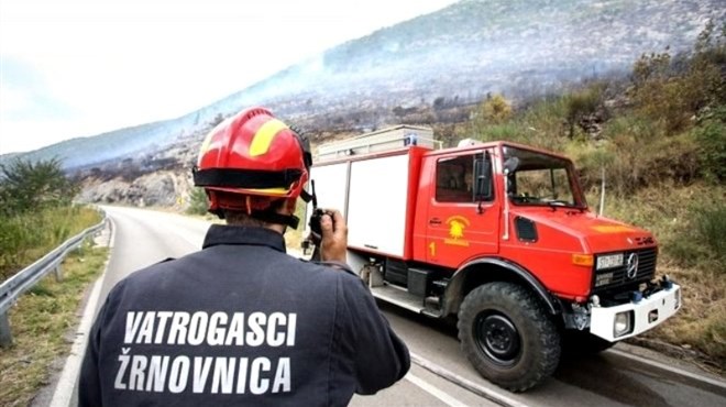 Dok su bili na terenu, vatrogascima u Dugopolju smrzla se voda u naprtnjačama