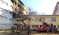 Požar u studentskom domu Cvjetno naselje u Zagrebu
