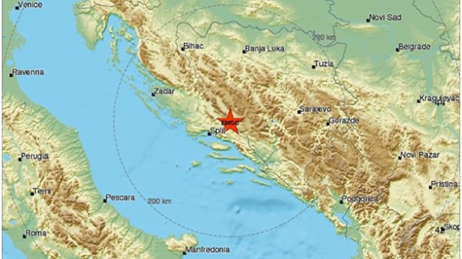 Potres jačine 3.5 stupnja u BiH, osjetio se i u Hrvatskoj