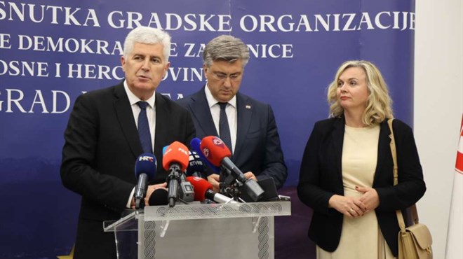 Plenković i Čović: Snažna podrška BiH na europskom putu, ali i suradnja sestrinskih stranaka