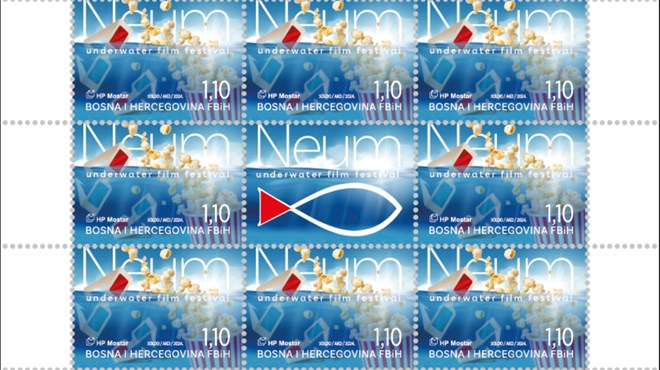Prigodna marka HP Mostar u povodu Neum underwater film festivala