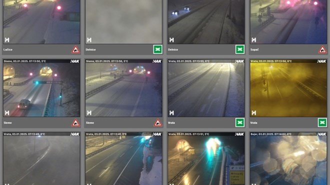DHMZ izdao niz upozorenja. Gusti snijeg diljem kopna, A1 zametena, moguća nevremena