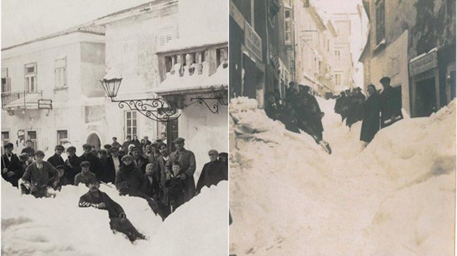 Zima kakva se ne pamti! U BiH bilo 150 cm snijega, Krk postao Sibir, do otoka se pješačilo po ledenom moru