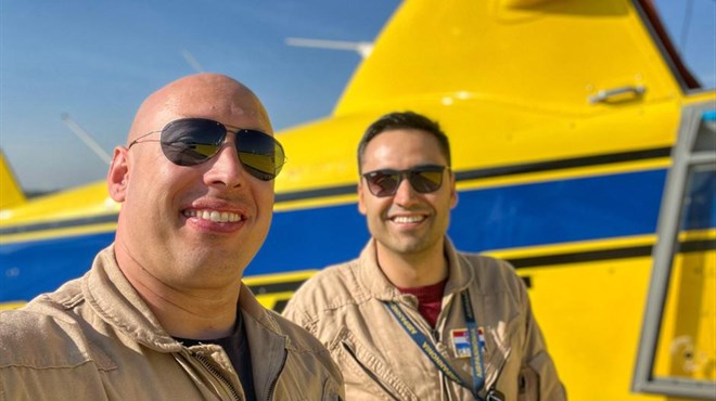 Tomislav Gržetić i Krešimir Vlašić, heroji koji gase požar iznad Gruda