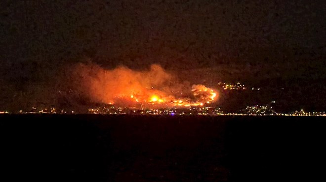 Zbog velikog požara zatvorena Jadranska magistrala