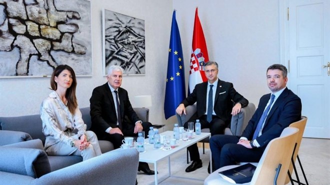 Plenković s Čovićem u Zagrebu: Prioritet je izmjena Izbornog zakona BiH radi postizanja jednakopravnosti konstitutivnih naroda