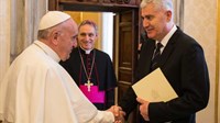 FOTO: Čović pozvao papu Franju da posjeti Mostar i Hercegovinu