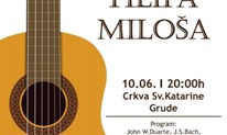 GRUDE: U crkvi svete Katarine ove nedjelje koncert Filipa Miloša