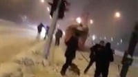 VIDEO iz Sarajeva: Tramvaj se zapalio u snijegu