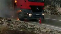 MOSTAR: Zapalio se kamion na Međinama