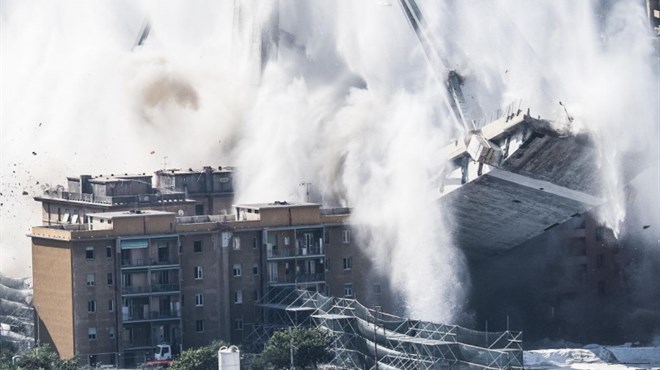 VIDEO U potpunosti srušen most u Genovi: Simbol prošlogodišnje tragedije