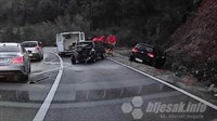 Teška nesreća na Žovnici, automobili skroz uništeni