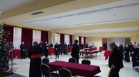 Svećenici, redovnici i redovnice na zajedničkom božićnom čestitanju kod kardinala Puljiću i nadbiskupa Vukšića