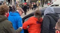 VIDEO: Zdravstveni radnici prosvjeduju, jedan tukao nestrpljivog vozača