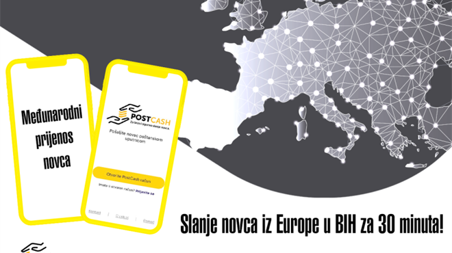 PostCash – novac iz EU konačno dostupan građanima BiH