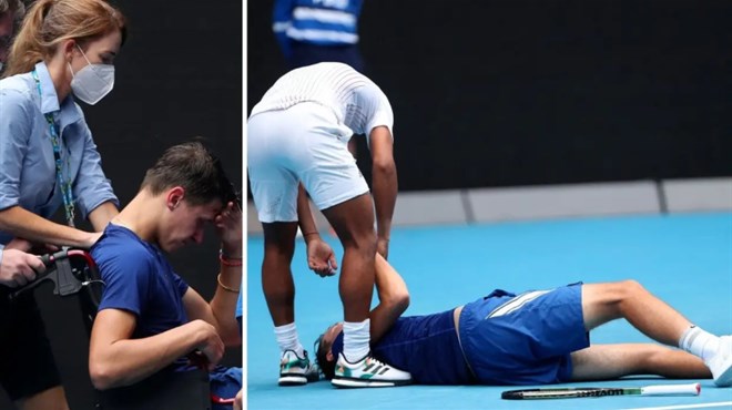 Dramatična snimka: Finalist Australian Opena srušio se na terenu