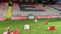 Nogometni savez BiH fakturirat će Veležu račun za štetu na stadionu u Zenici