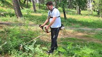 PRIMJER SVIMA: Gradonačelnik Kordić uzeo trimer u ruke i kosio travu na Bijelom Brijegu