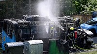 ZET-ov bus se zapalio u vožnji, cijeli je izgorio 