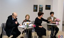 FOTO: Snježana Lovrić, pjesnikinja i slikarica podrijetlom iz Drinovaca, u prepunoj Kosači predstavila knjigu 'Čuvarkuća u tišini'