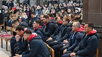 Hrvatski rukometaši na dan utakmice sudjelovali u svetoj misi