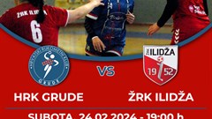 HRK Grude u subotu dočekuje ŽRK Ilidža